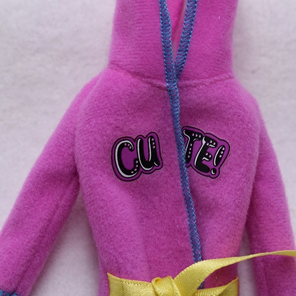 Vintage Mattel Barbie Doll Long Pink Hooded Bath Rope 5" - Picture 3 of 6